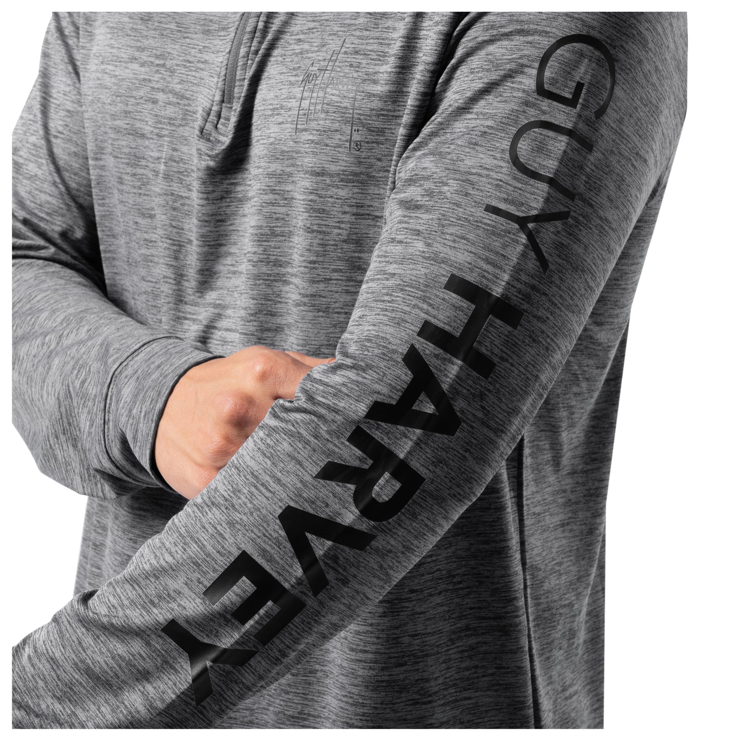 Men's Grey Lightweight Quarter Zip