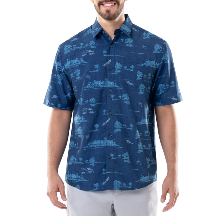 Men's Button Down Fishing Shirts Guy Harvey