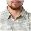 Men's Urban Palms White Performance Fishing Shirt