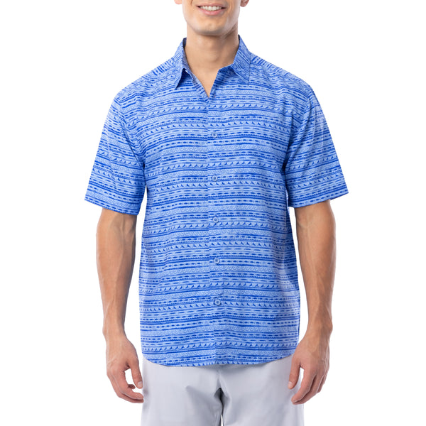 Guy Harvey Men's Bait Stripes Performance Fishing Shirt, XL