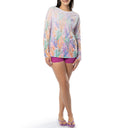 Women's Coral Sky Long Sleeve Raglan Slub Shirt