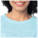 Women's Watercolor Shells Long Sleeve Raglan Slub Shirt