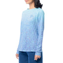 Women's Watercolor Shells Long Sleeve Raglan Slub Shirt