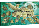 "Goin' Fishin' " Small Canvas Art
