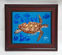 "Green Turtle & Blue Tangs" Tile Art