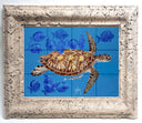 "Green Turtle & Blue Tangs" Tile Art