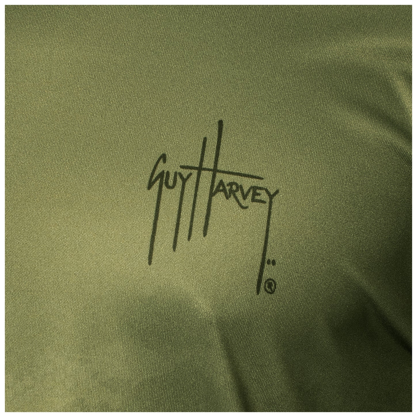 Guy Harvey logo on a green background