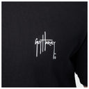 Black t-shirt with Guy Harvey logo on a plain background