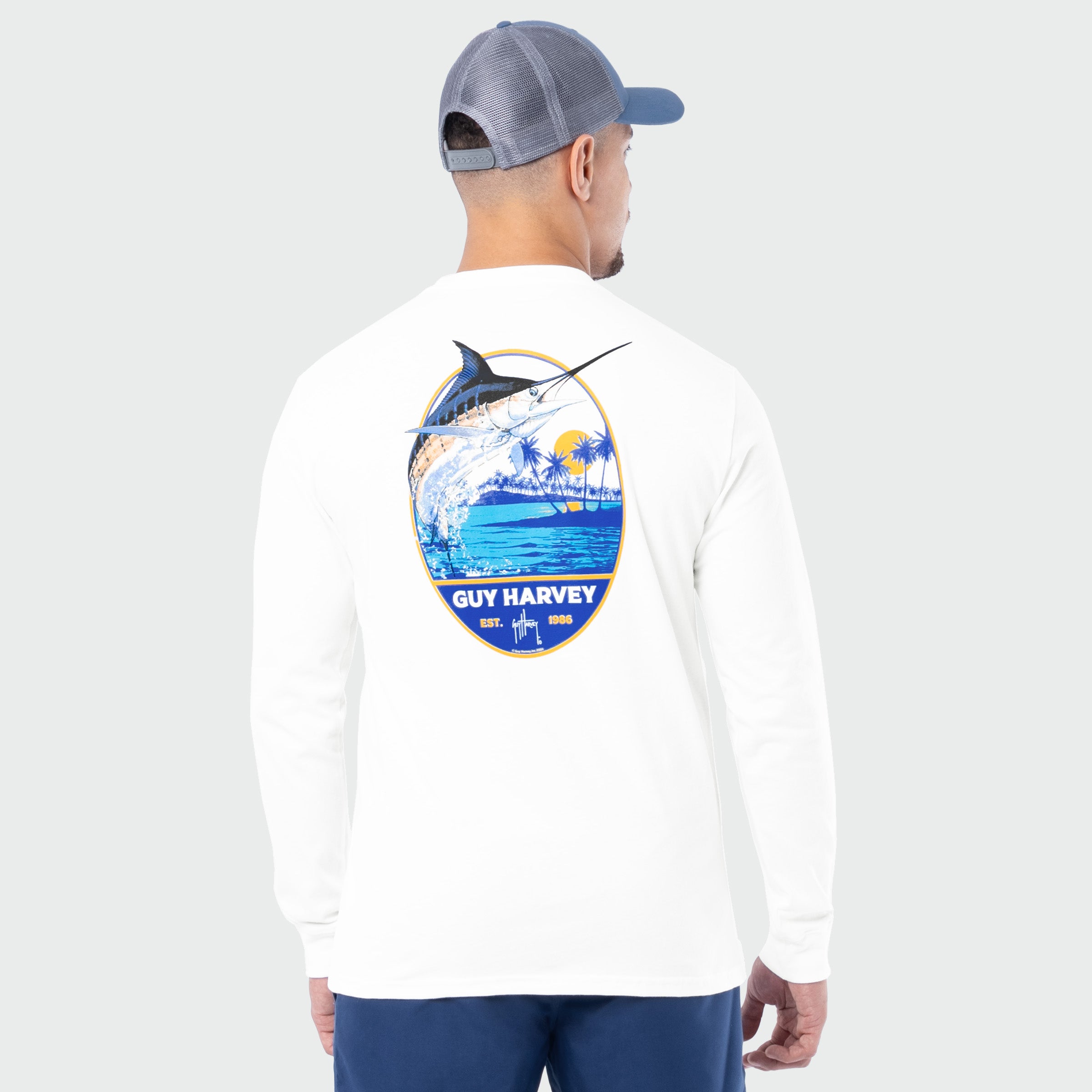OG Long Sleeve Tee - Blue Hawaiian