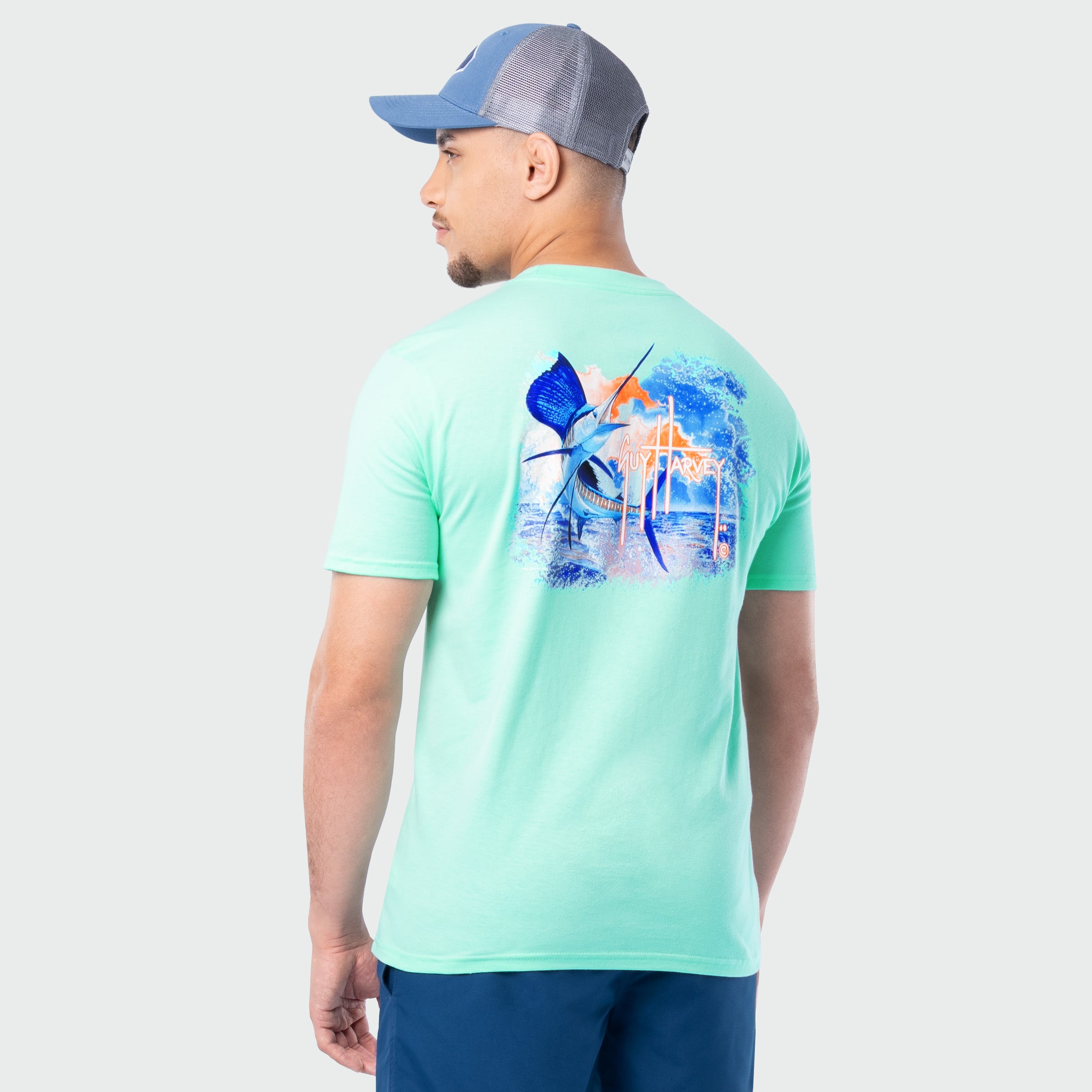 OG Tee - Sunset Sailfish – Guy Harvey