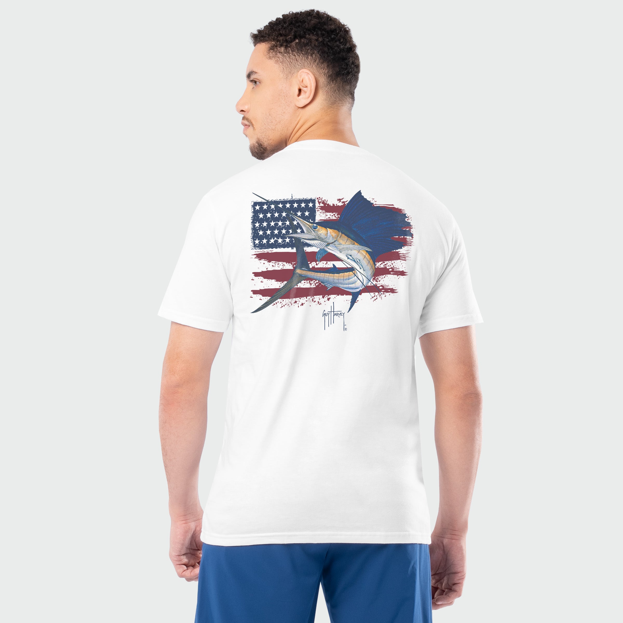 HarborLite Pocket Tee - Sail USA