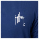 Guy Harvey logo on a blue background