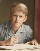 Guy Harvey as a schoolchild