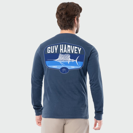 HarborLite Long Sleeve Tee - Surf Sail