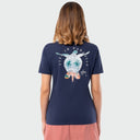 HarborLite V-Neck Tee - Paradise Turtle
