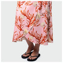 Island Ease Wrap Skirt - Coral Paradise