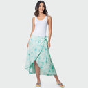 Island Ease Wrap Skirt - Ocean Tide