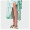 Island Ease Wrap Skirt - Ocean Tide
