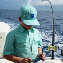 Kids Eco Angler Fishing Shirt - Beach Glass