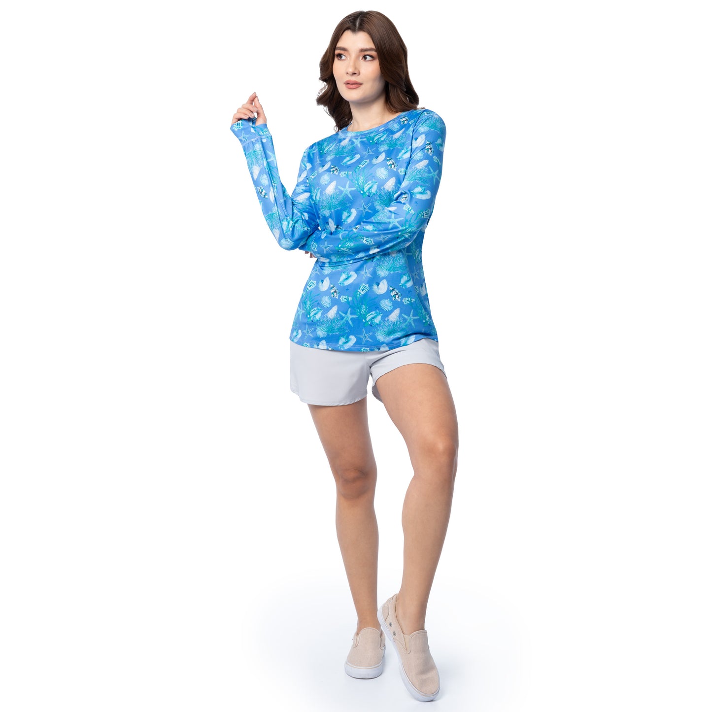 Women's Fine Shells Sublimated Sun Protection Top