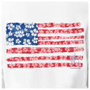 Women's Flag Floral Long Sleeve V Neck T-Shirt