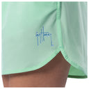 Women's Green Solid Short