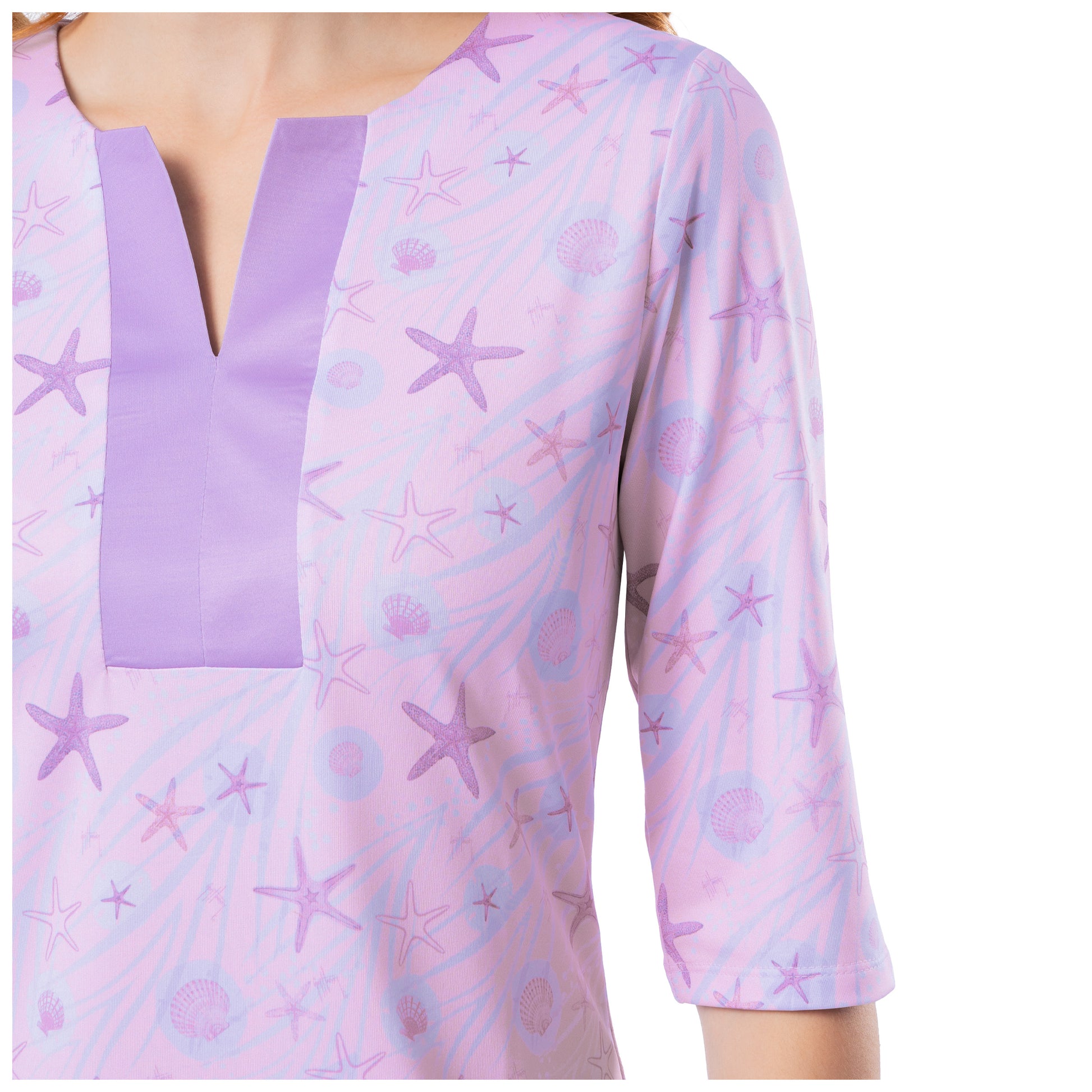 Guy Harvey Women's Ocean Current Printed Tunic Dress, XL Guy Harvey Women's Ocean Current Printed Tunic Dress, XL