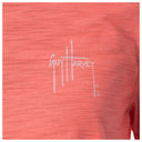 Coral shirt with Guy Harvey logo on a white background