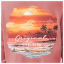 Women's Sunset Long Sleeve V Neck T-Shirt