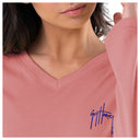Women's Sunset Long Sleeve V Neck T-Shirt
