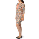 Women's Tropical Garden Printed Tunic Dress