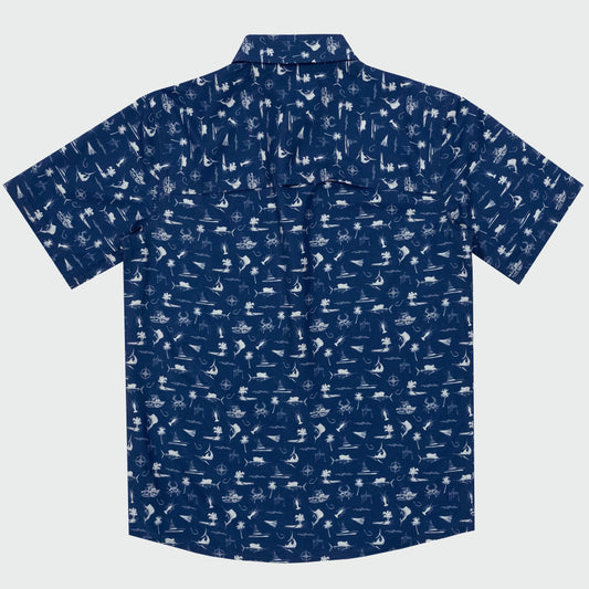 Mariner Fishing Shirt - Maritime Motif