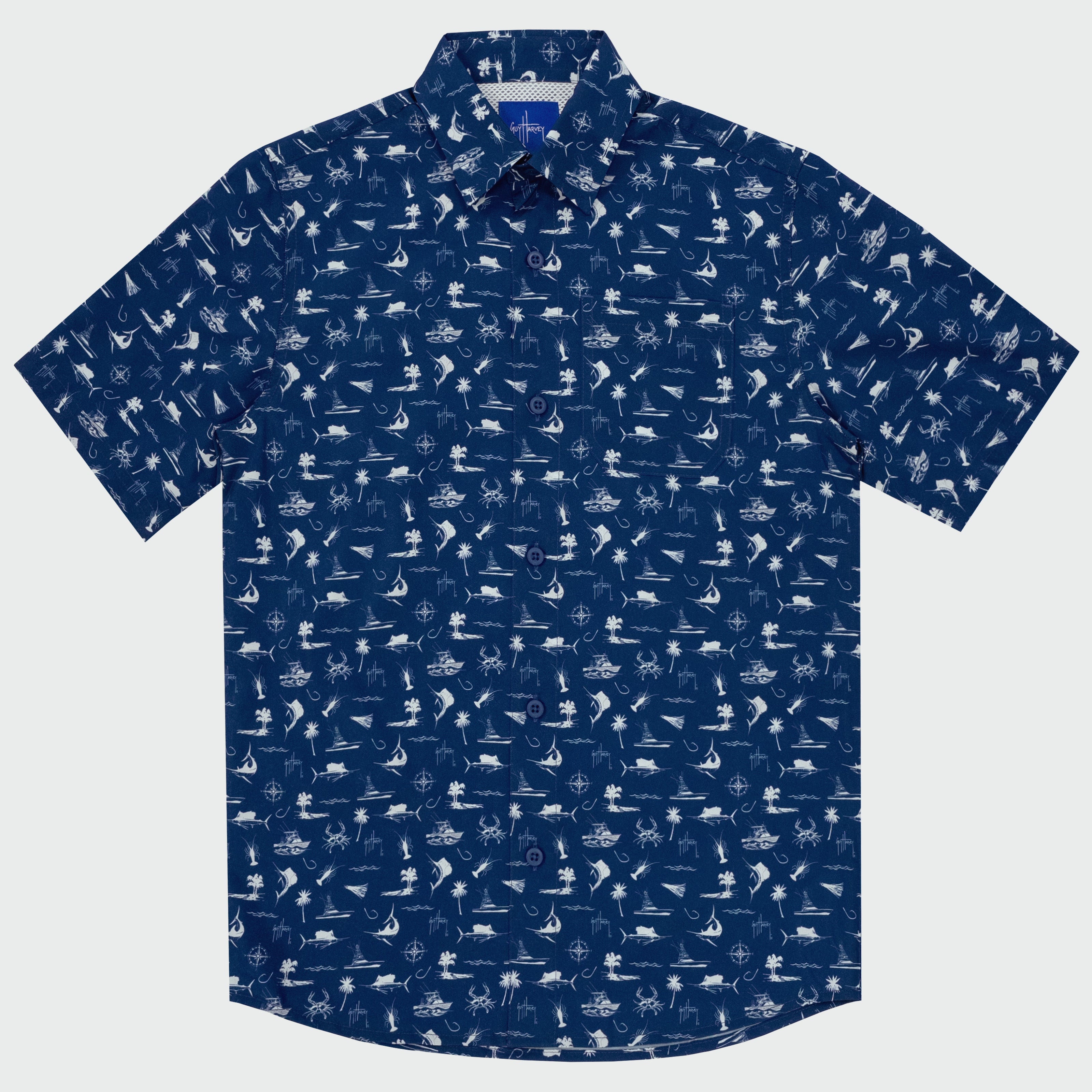Mariner Fishing Shirt - Maritime Motif
