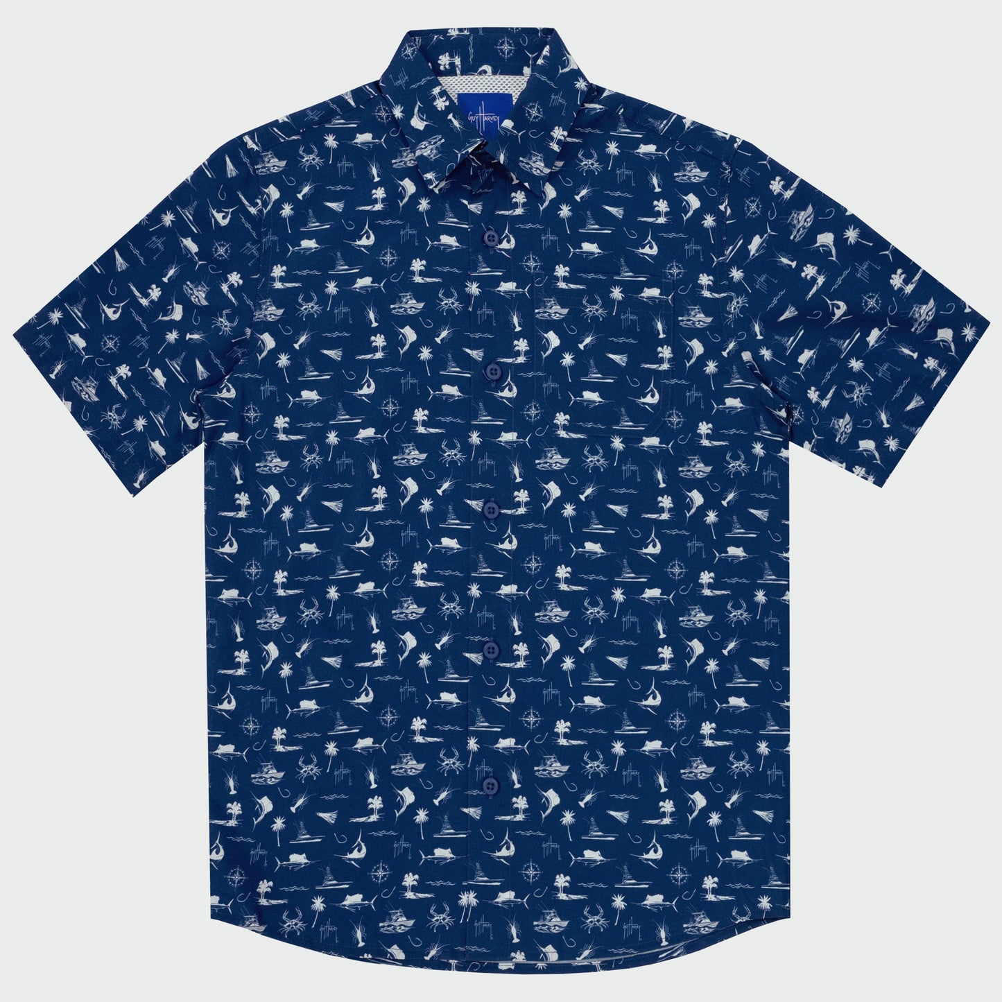 Mariner Fishing Shirt - Maritime Motif