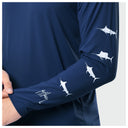 Men's Marlin Air Sun Protection Crew - Estate Blue