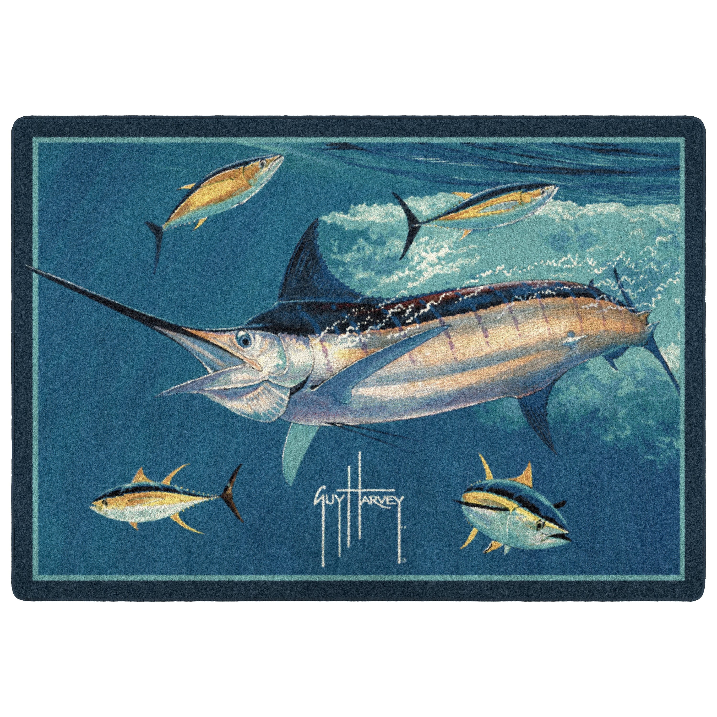 Fish Rug Marlin Marlin Tuna Area Rug – Guy Harvey