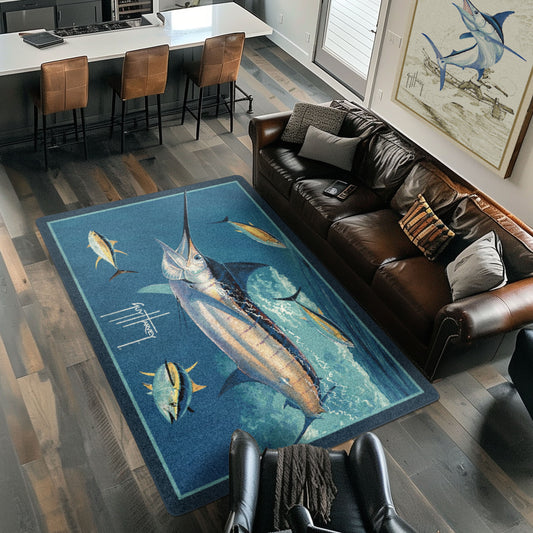 Marlin Tuna Area Rug