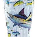 Design zoom in to see details of the marlin and mahi