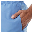 Men's Light Blue Solid 7" Swim Trunks