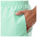 Men's Light Green Solid 7" Swim Trunks