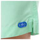Men's Light Green Solid 7" Swim Trunks