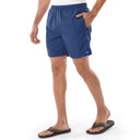 Men's Navy Solid 7" Swim Trunks