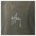 Green pocket with Guy Harvey logo on a white background