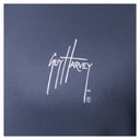 White Guy Harvey signature logo printed on left chest of navy blue Men’s Billfish Slam Hoodie.