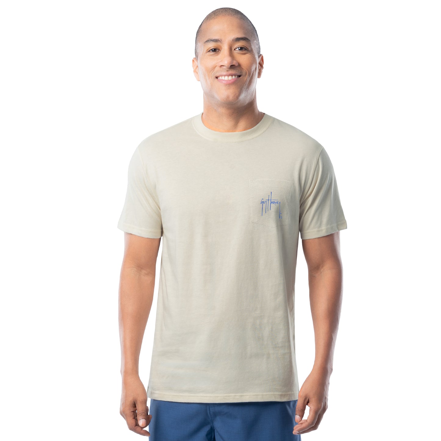 Men's Core Stencil Lightweight Pocket Tee