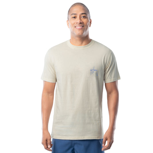 Men's Core Stencil Lightweight Pocket Tee