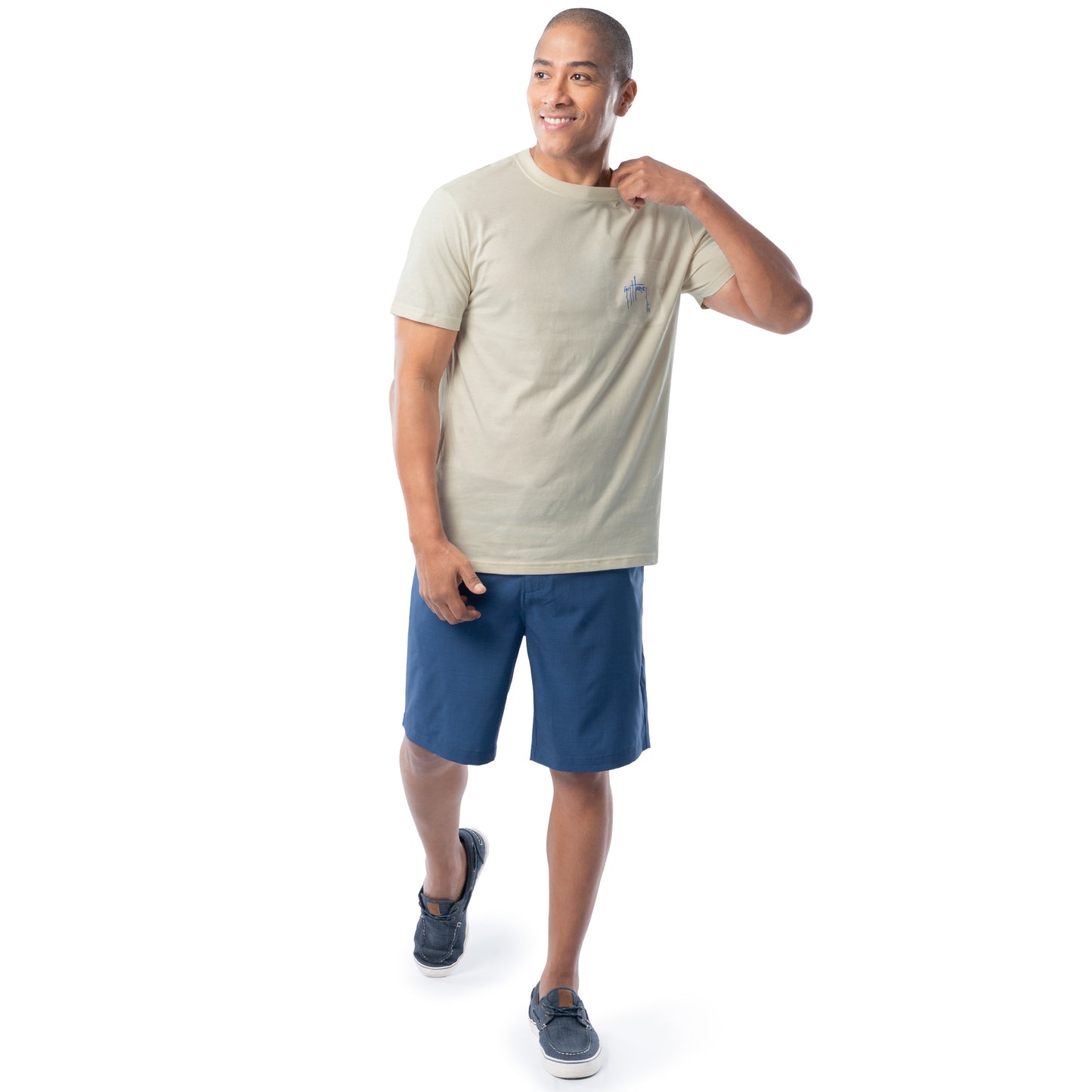 Men's Core Stencil Lightweight Pocket Tee