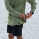 Men's Marlin Air Sun Protection Gaiter Hood - Oil Green