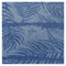 Close-up of Guy Harvey signature within Sandbar print on denim blue fabric.