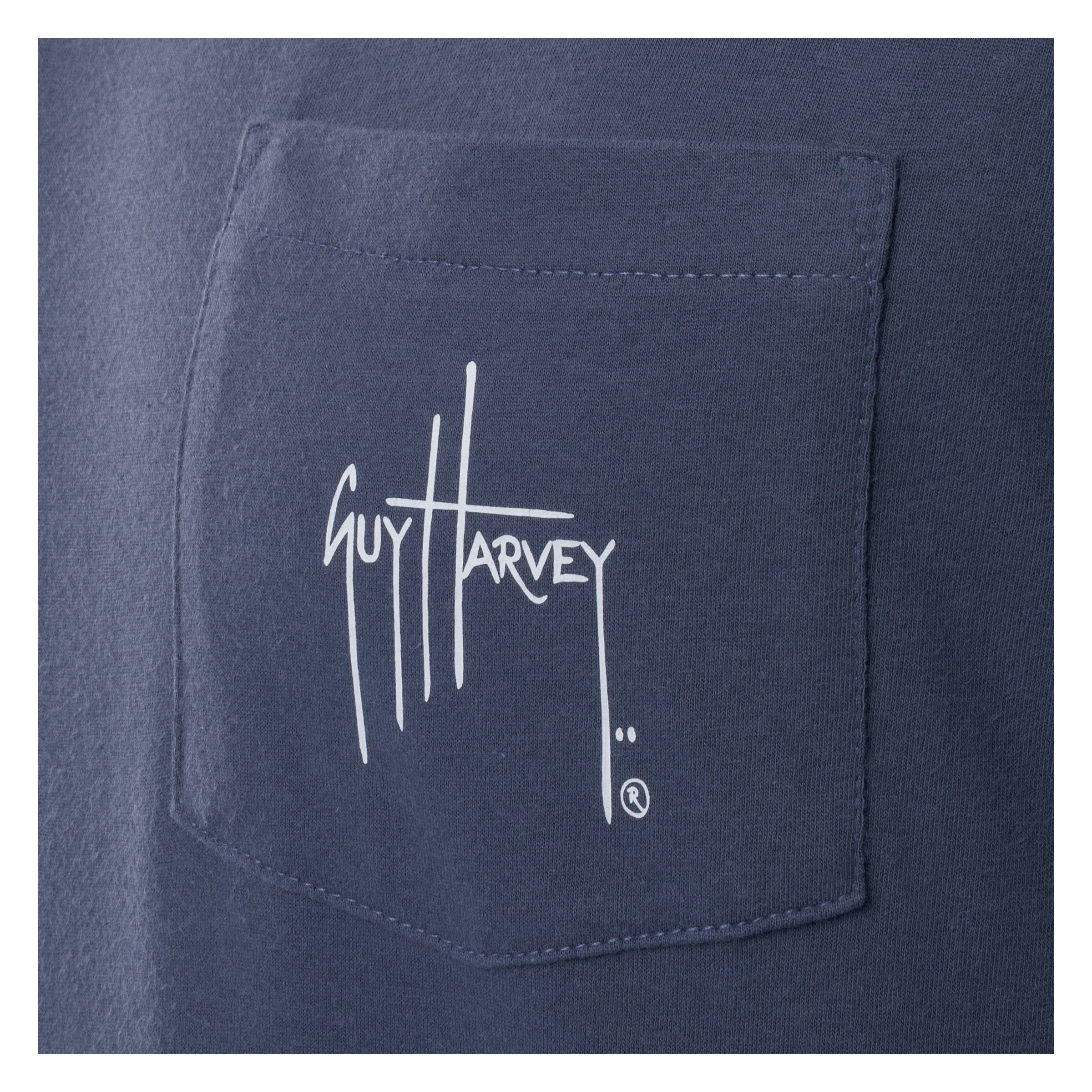 Men's Sketchy Blue Lightweight Pocket Tee